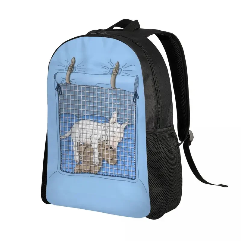 Mochila personalizada de Bull Terrier para hombres y mujeres, bolsa de libros para estudiantes universitarios, adecuada para computadora portátil de 15 pulgadas, bolsas para cachorros y perros