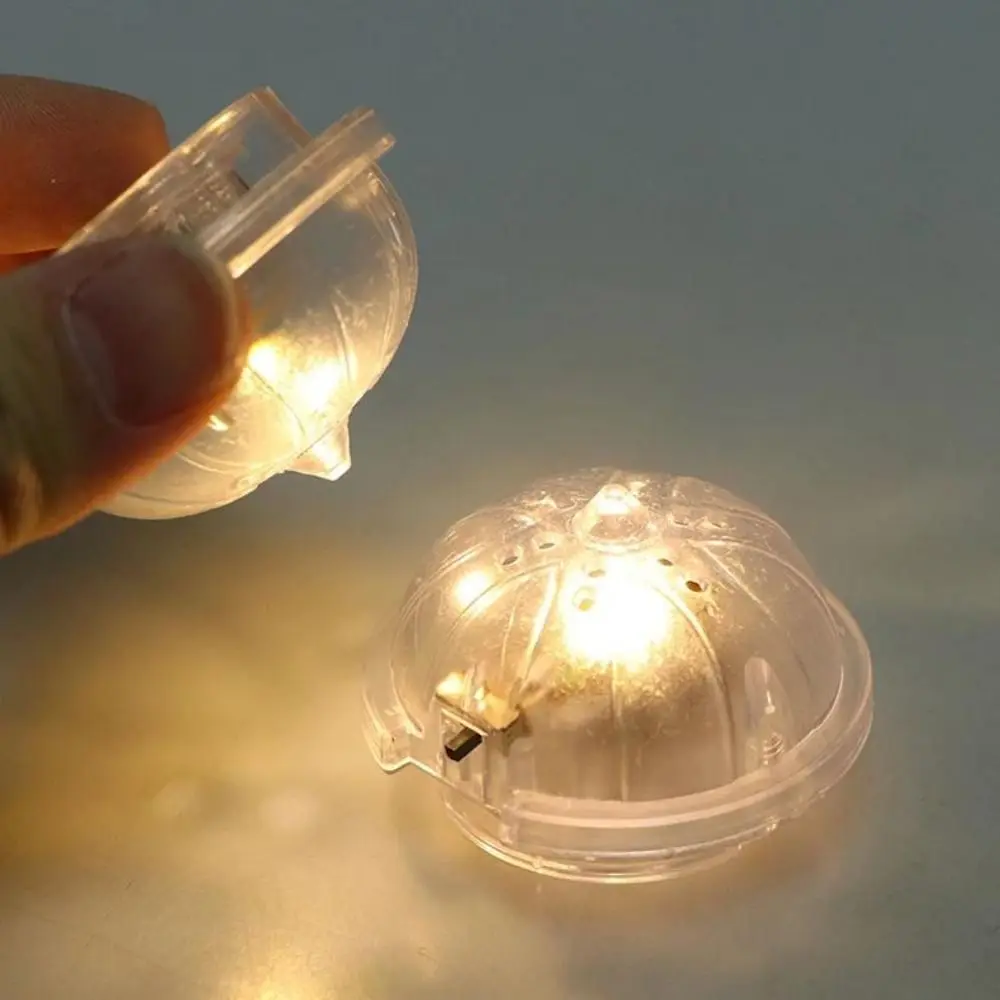 Casa de muñecas de plástico de alta calidad, parque de iluminación en miniatura, 5x5x3cm, farola de simulación transparente, juguetes para niños, regalo