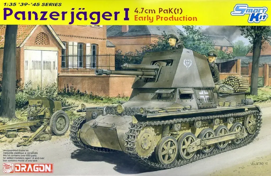 Dragon 6258 1/35 Panzerjager I 4.7cm Pak(t) Early Production model kit