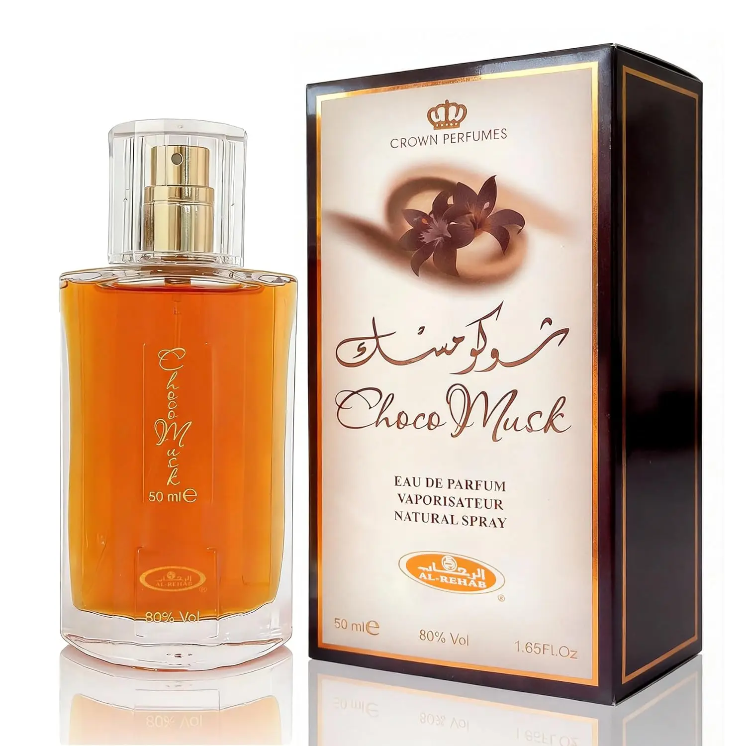 

Choco Musk Unisex Eau De Parfume 1.65 Fl Oz Natural Spray Cologne Perfume for Men And Women