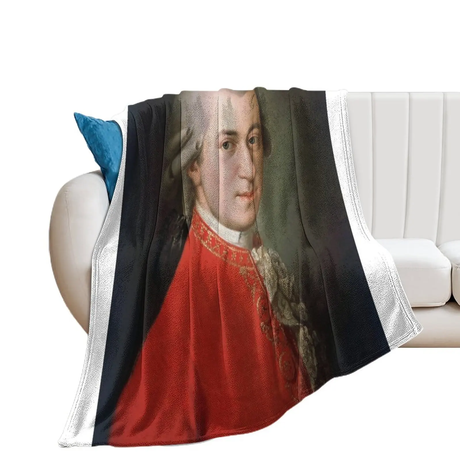 Wolfgang Amadeus Mozart Throw Blanket decorative warm winter Moving Blankets