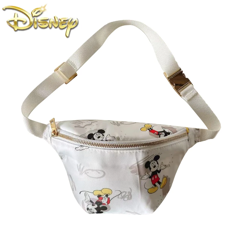 

Disney Mickey New Children's Waist Bag Cartoon Cute Children's Messenger Bag Fashion Trend Waterproof Mini Women's Waist Bag