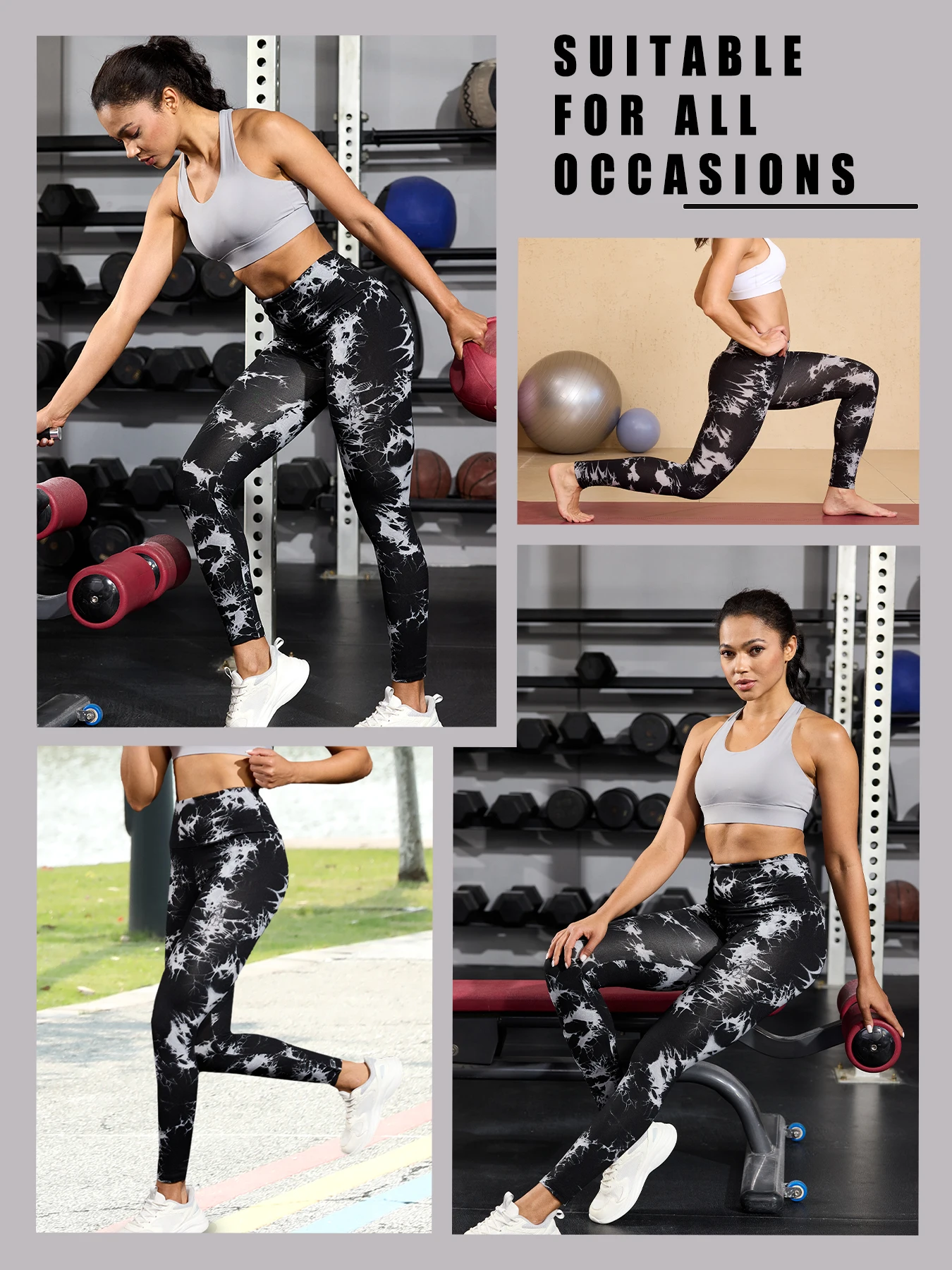 سوبر لينة عالية الخصر التعادل صبغ طماق للنساء اليوغا الجري الصالة الرياضية لا انظر من خلال تجريب الجوارب الرياضية رفع الصالة الرياضية اللياقة البدنية