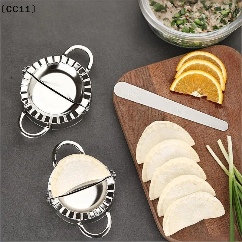 Stainless Steel Dumpling Maker Dumpling Skin Mold Ravioli Maker Press Pie Making Press Wrapper Pastry Maker Kitchen Access〔CC11〕