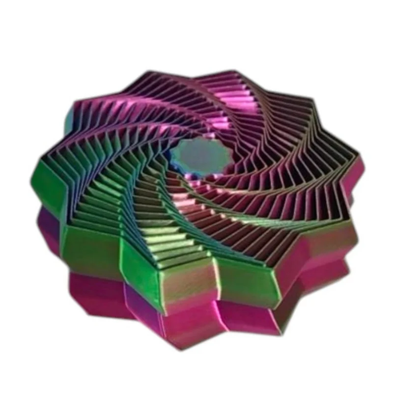 

Hexagonal Irritable Decompression Toy 3D Printing Carrot Tower Fingertip Sensory Stress Relief Fidget Toy Anxiety Relief Tower