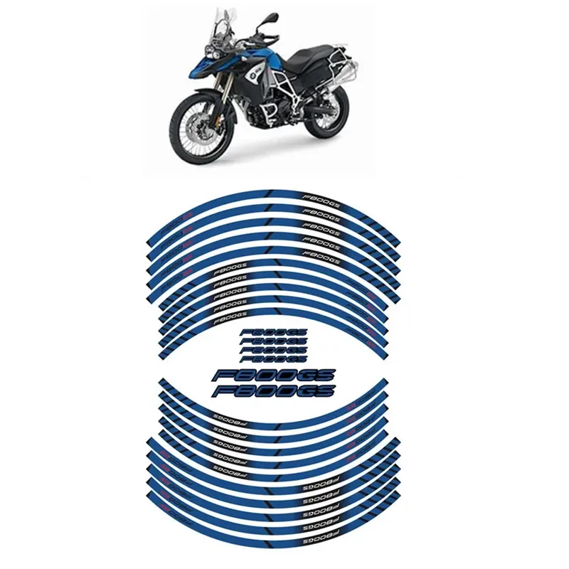

FOR BMW F800GS Motorcycle Parts Contour Wheel Decoration Decal Sticker - A