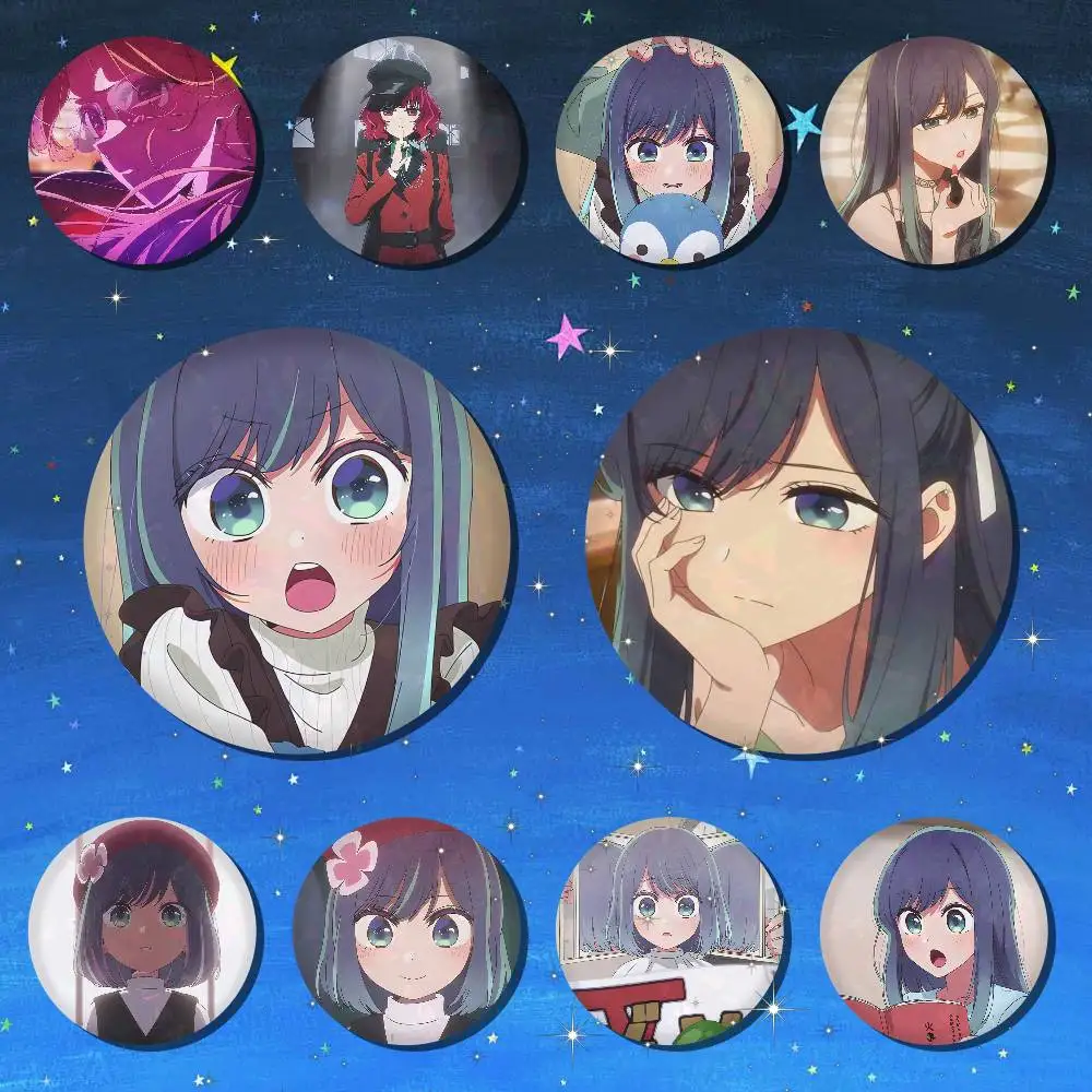 A-Kurokawa Akane Anime Anime Round Badges, Brooches, Clothing Accessories, Birthday Gifts, Anime Conventions