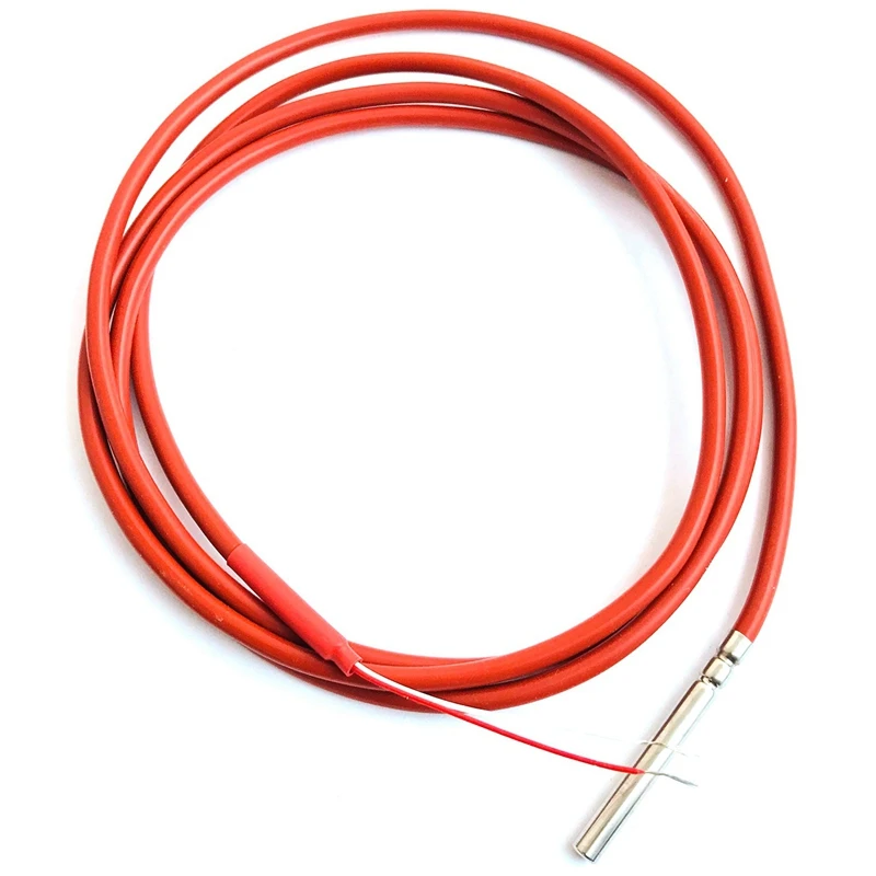 

Promotion! 10X 2 Wire PT1000 Temperature Sensor Thermistor Silicone Gel Coated 1.5Meters Probe 45Mm X 5Mm -50-180 Centigrade RTD