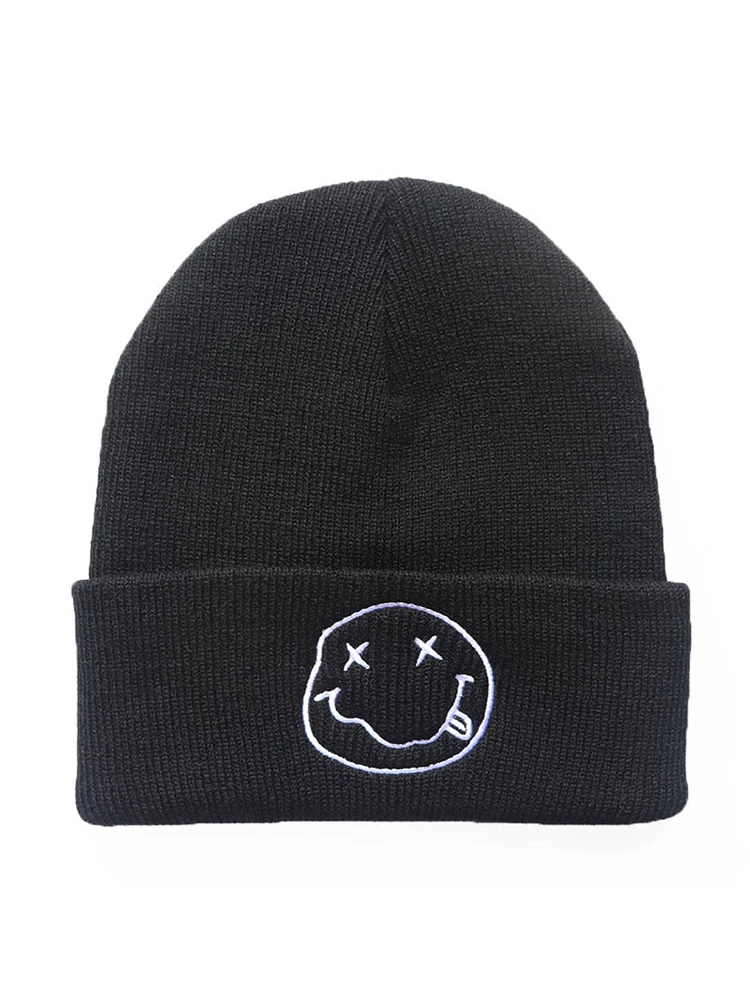 Fashion Warm Skating Roll Tama Jun Popular American Anime Cartoon Embroidered Knitted Autumn Winter Warm Hat Wool Hat Gengar Tam