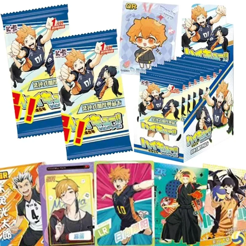 Haikyuu Booster Box Cards Hinata Shoyo Kageyama Tobio Tsukishima Hotaru LR GMR Anime Character Collection Cards Toy Gifts