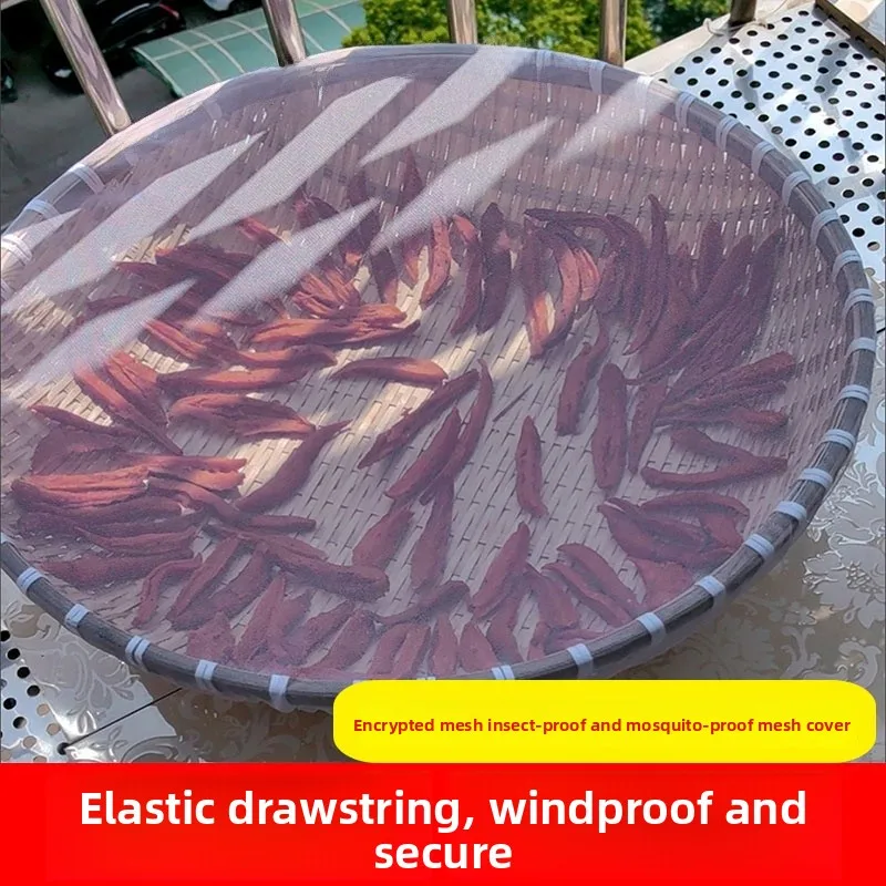 Red de secado de alimentos, herramienta para secar carne y verduras al sol, a prueba de moscas, organizador de alimentos chino.
