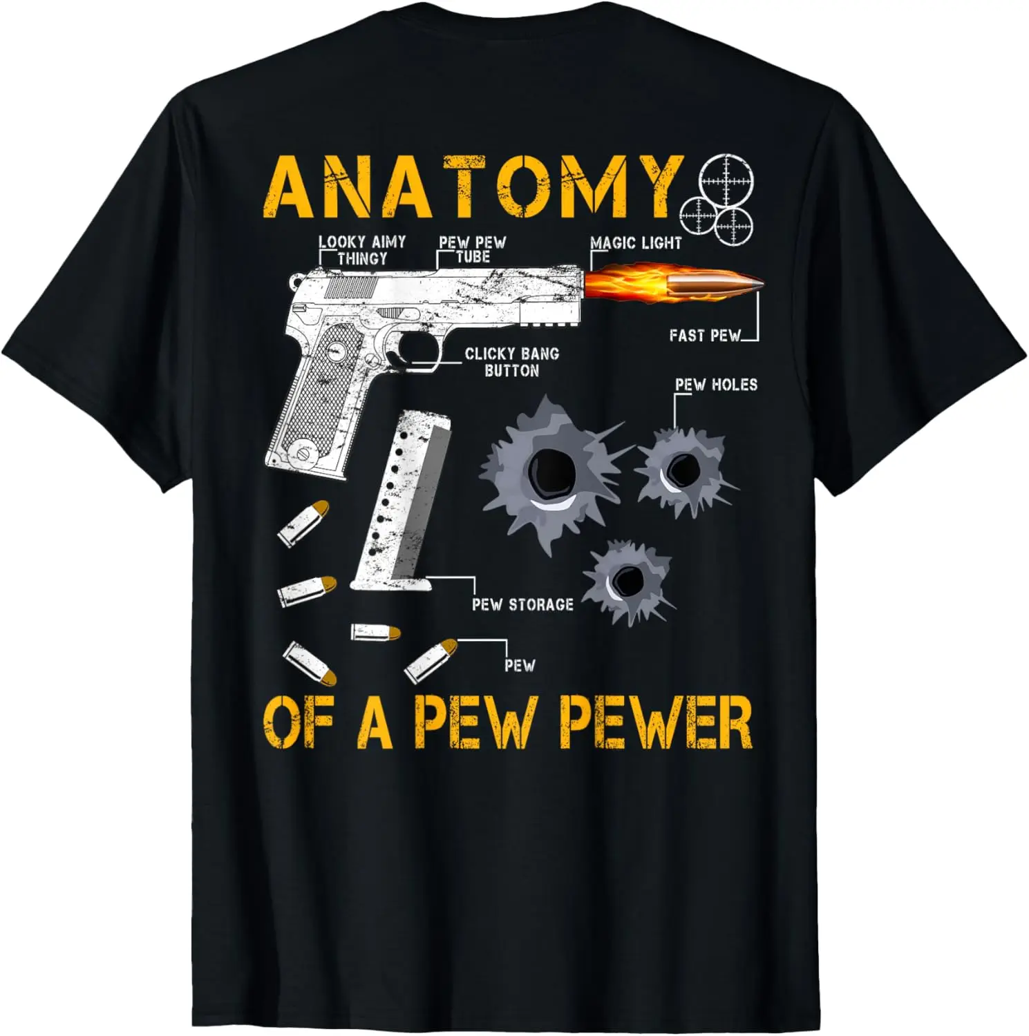 

Anatomy of A Pew Pewer | Triggernometry Gun Gift T-Shirt 100% Cotton O-Neck Short Sleeve Summer Casual Mens T-shirt Streetwear