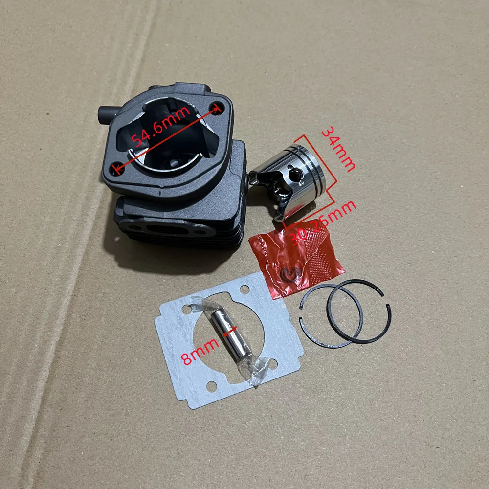 Kit cincin Piston silinder 34mm untuk oleo-mac 725 HT26 HT27 BV126 HC260XP gergaji mesin pemotong kuas # 61070072A