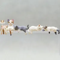 Simulation Mini Ornaments Fish Aquarium Decor Artificial Pet Cats Fish Tank Decoration Animal Figurine Dollhouse Home Decor