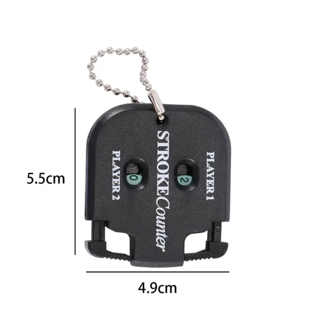 Hand Press Golf Stroke Counter - 5.5×4.9cm Mini Scorer with Keychain Clip, No Battery Training Tool for Practice/Putting