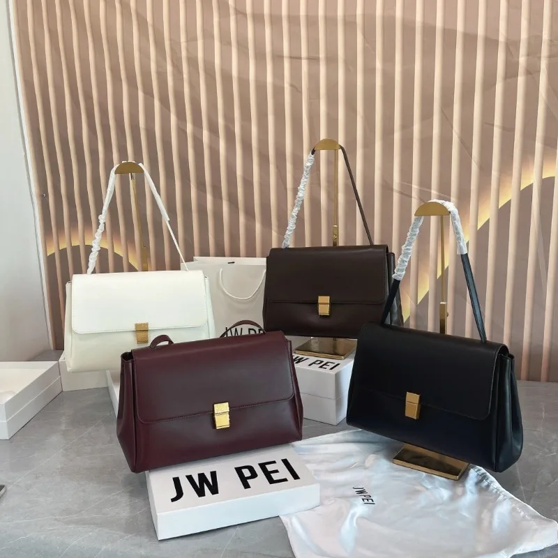 

JW PEI Hilary Flap Lazy Bag Women's Large Capacity Messenger Bag Trendy Shoulder Bag Underarm Bag Commuter Tote Briefcase
