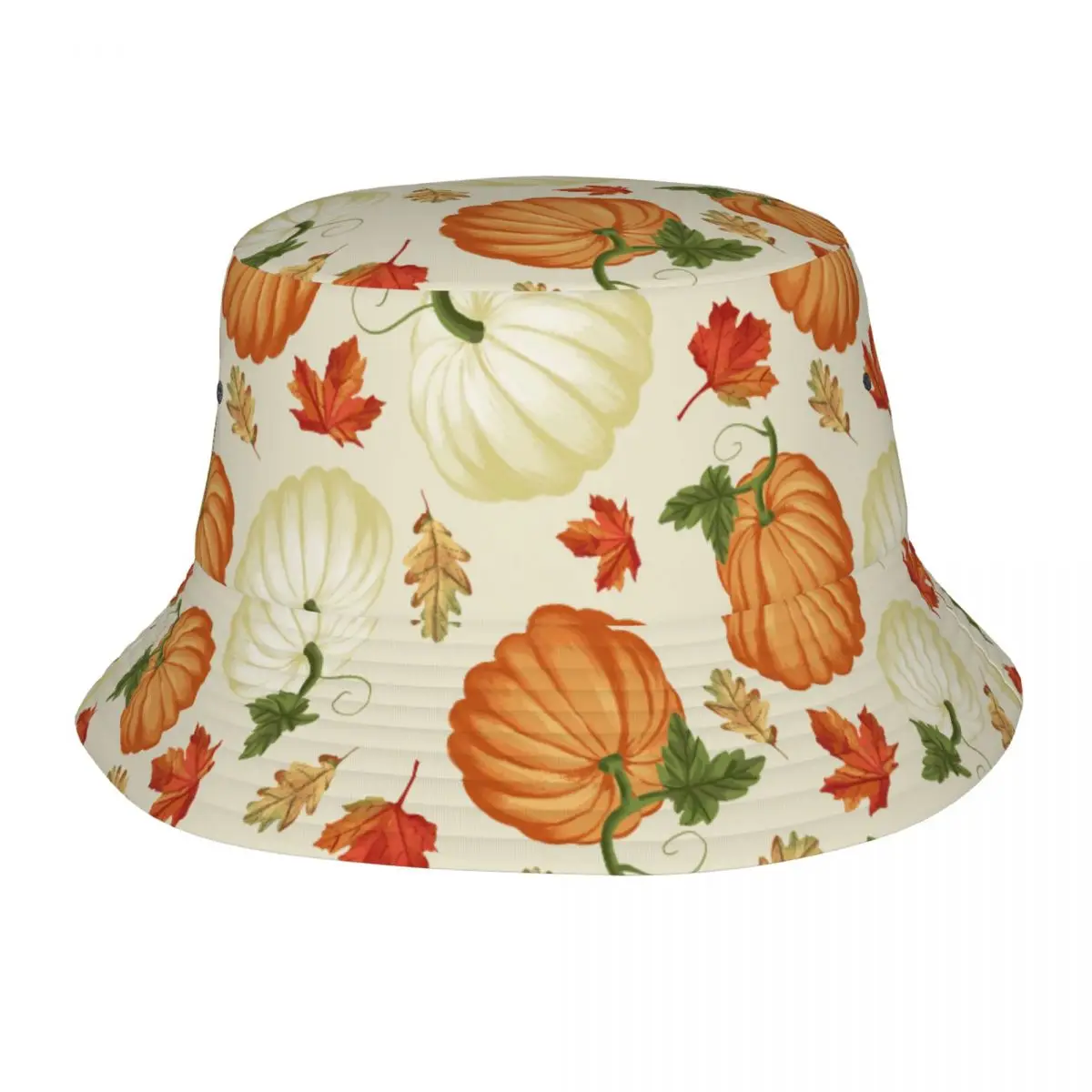 

Fisherman Hat Unisex Bob Cap Autumn Pumpkins Cream Hip Hop Gorros Panama Windproof outdoor Bucket Hat