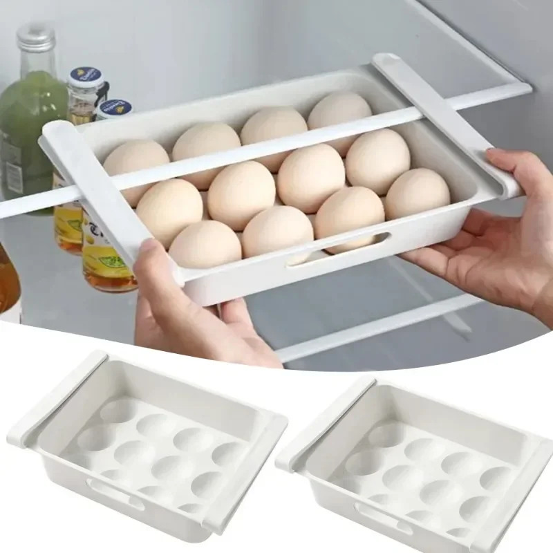 Refrigerator Egg Fruit Storage Box Drawer Type Food Crisper Hanging Food Organizer Fridge Organizer Shelf Kitchen Accessories