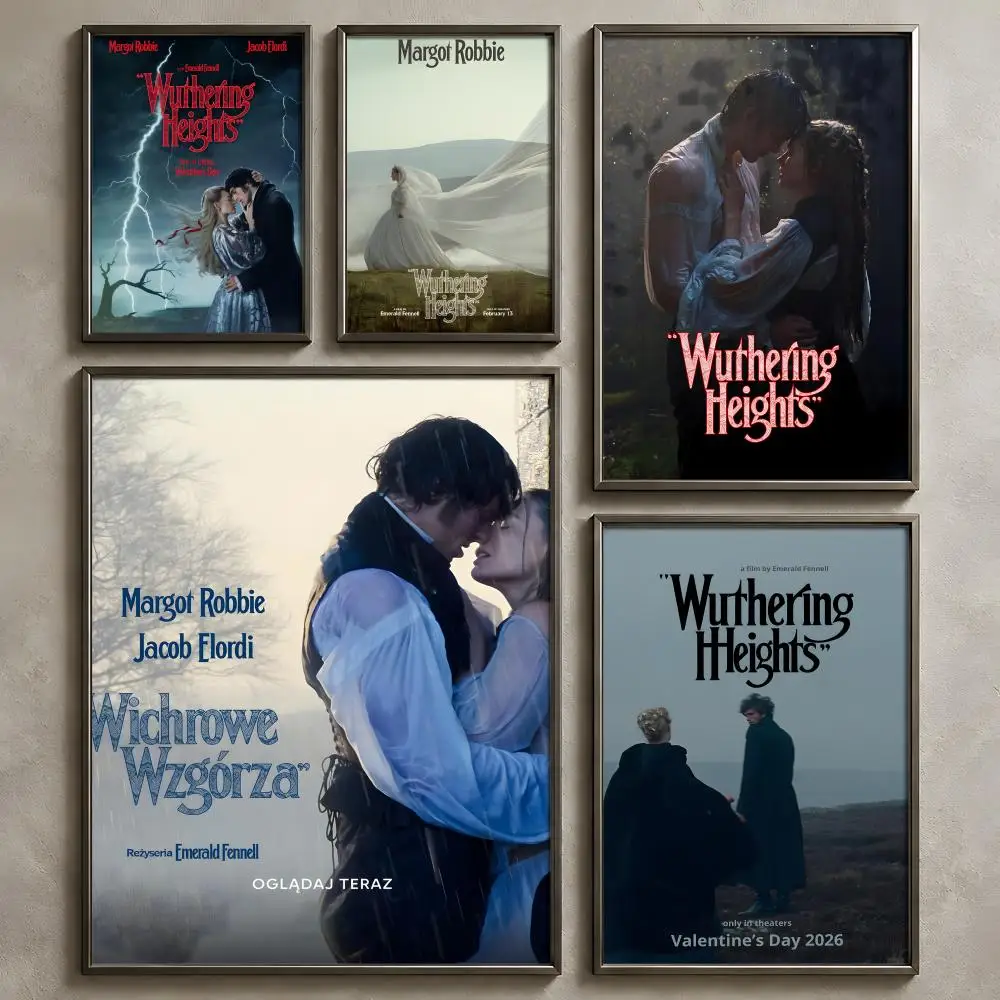 Movie W-Wuthering Heights-s Poster Vintage Self Adhesive PP Wall Art Home Bar Bedroom Decor Gift
