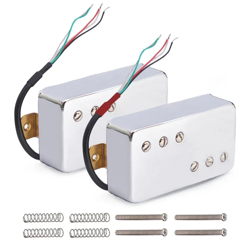 

Two Line 6 Hole Electric Guitar Humbucker Pickup for LP Guitar Chrome Color