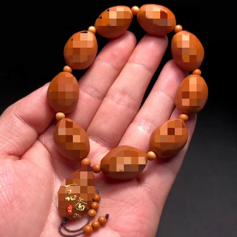 

Элитный браслет из оливковых косточек с тонкой резьбой «Девять Инь, Одна Ян» — Источник Жизни для мужчин. Уникальный, ручной работы, для повседневного ношения, подарок.