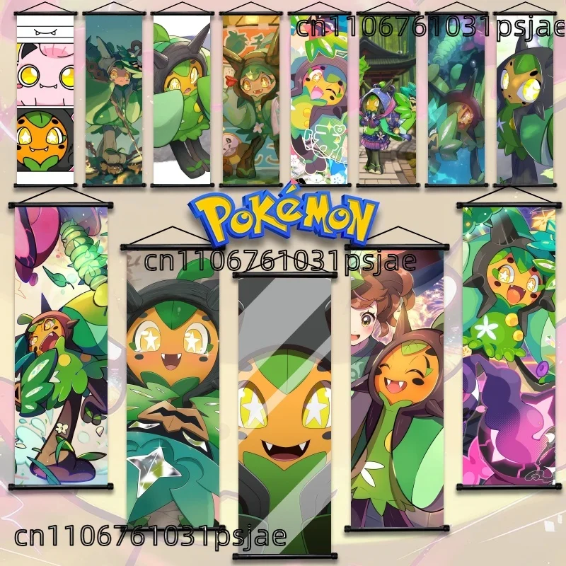 

Ogerpon Pokémon Scroll Wall Art, High - Quality, Show Mask Forms, for Fans' Rooms, Pokémon Magic Touch
