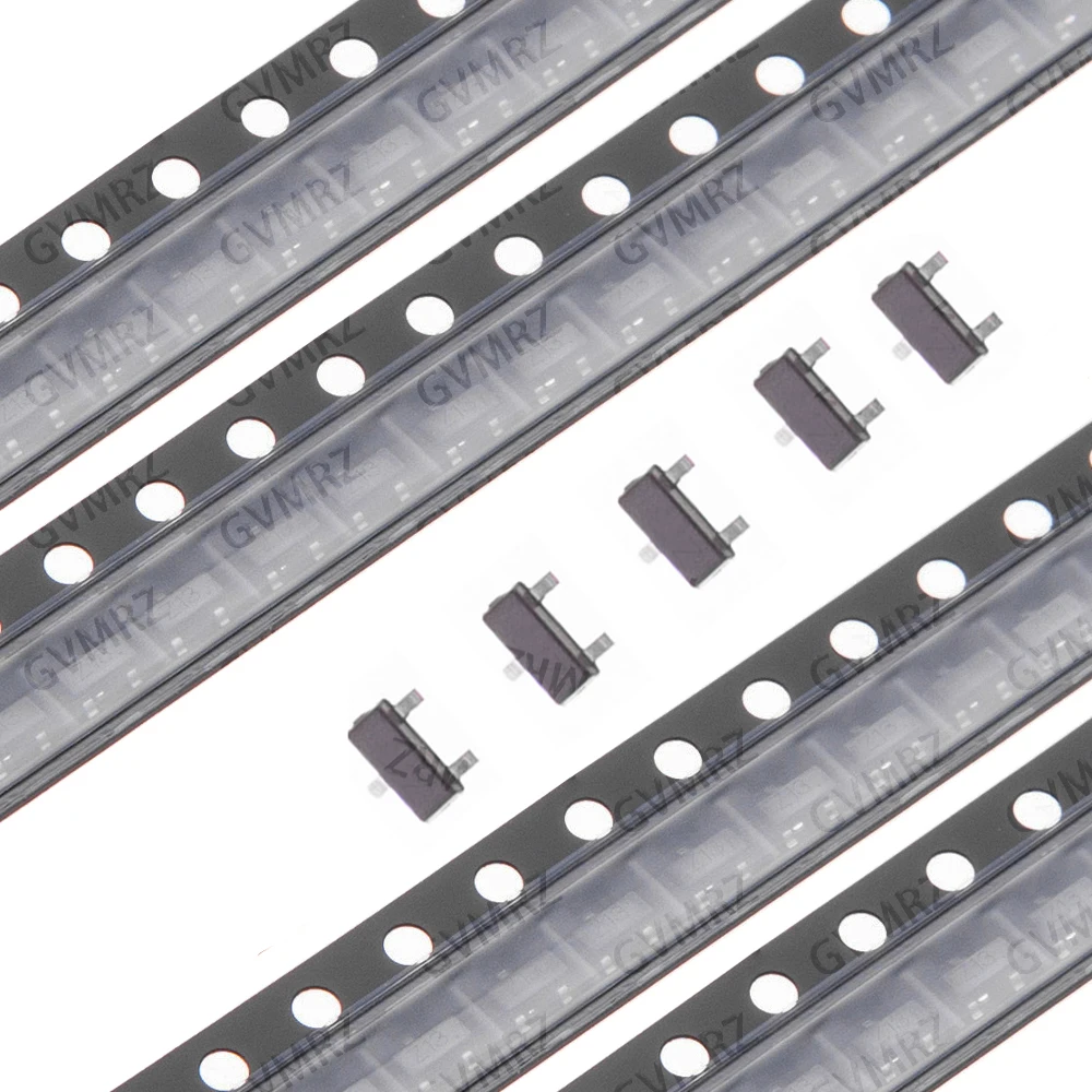BZX84 3V3 3V6 3V9 4V7 Series Zener Diode SMD Type Assorted Voltage 3V–27V Surface Mount Electronic Component 22V 24V 27V