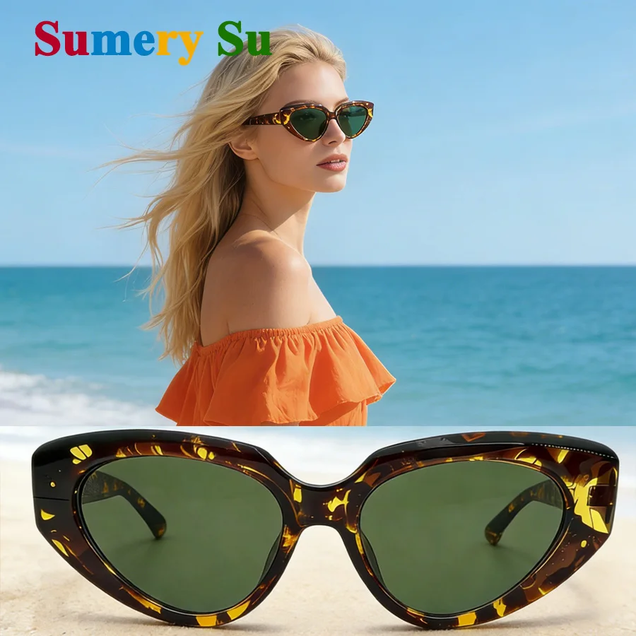 

Cat Eye Sunglasses for Women - Petite Frame,Brand Designer Vintage Luxury Sun Glasses Driving Beach Travel Wearing New Wholesale