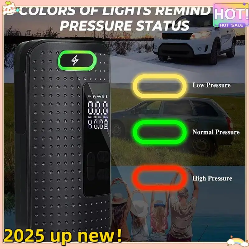 

Superior Quality-Portable Electrical Car Air Pump Wireless Tire Inflatable Pump Inflator Air Compressor Pump For Car Motorcycle