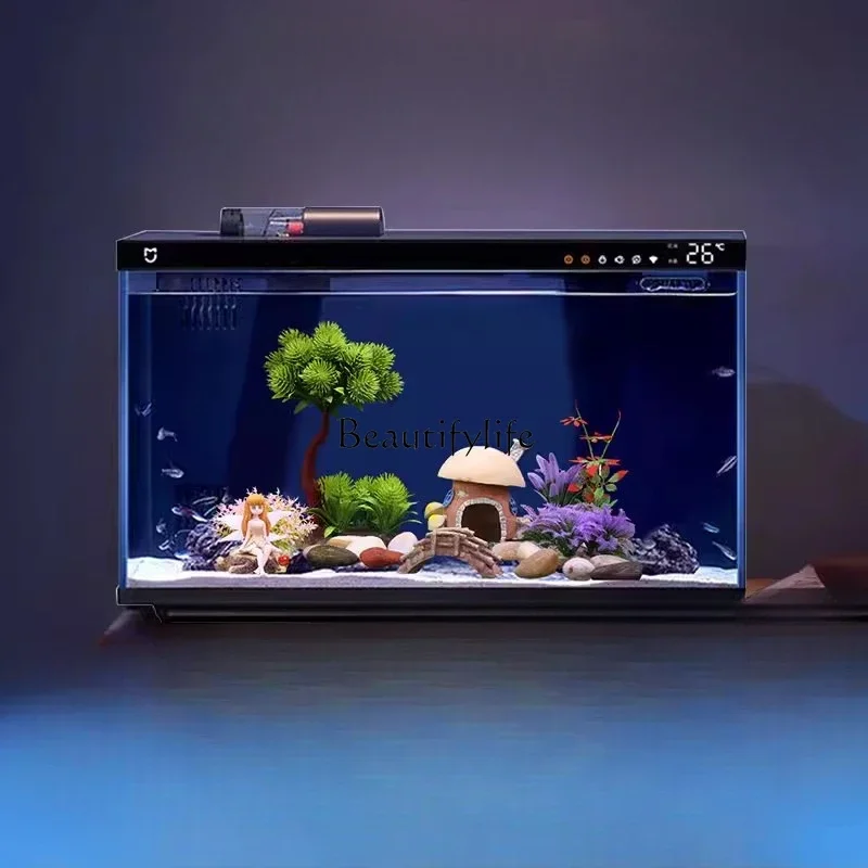 

LD6Smart Living Room Small Fish Globe Home Landscape Glass Automatic Ecological 2023 New