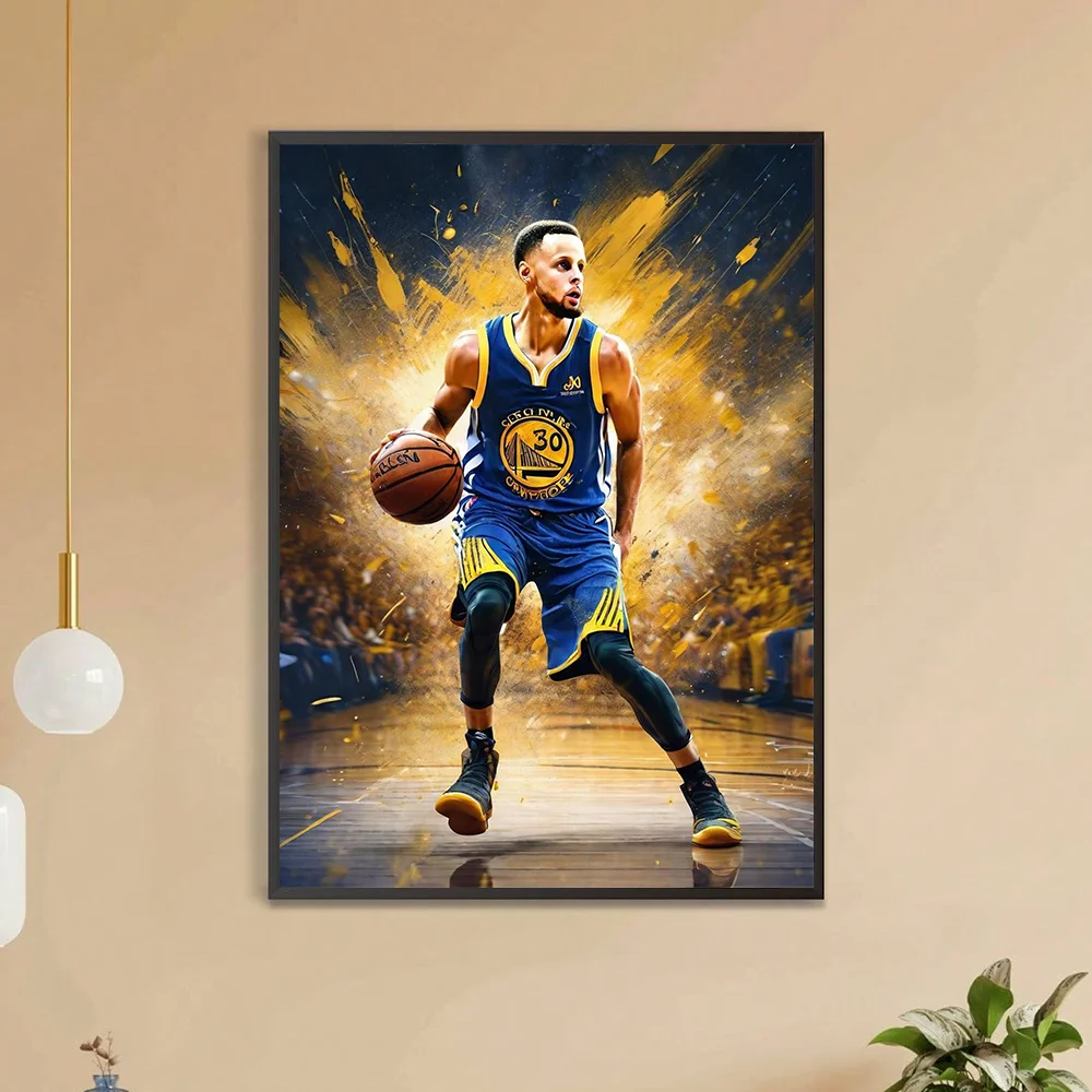 1 piece  Steph Curry DIY diamond painting, DIY diamond painting set accessories, suitable for home living