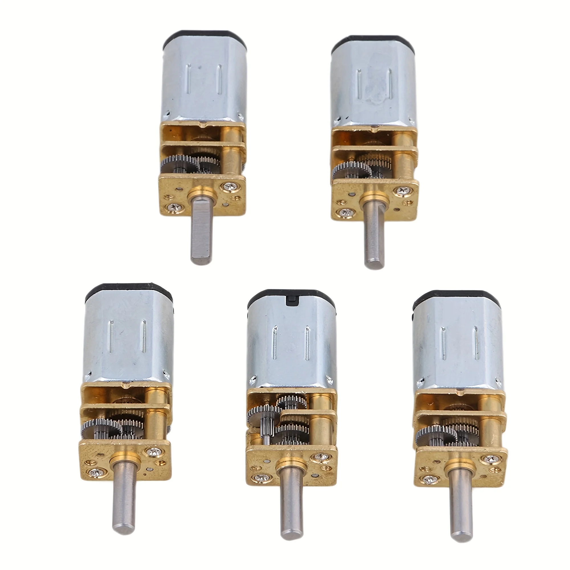 

5PCS DC3V 12Mm Micro Gear Motor Rotation Speed 15Rpm High Quality Material