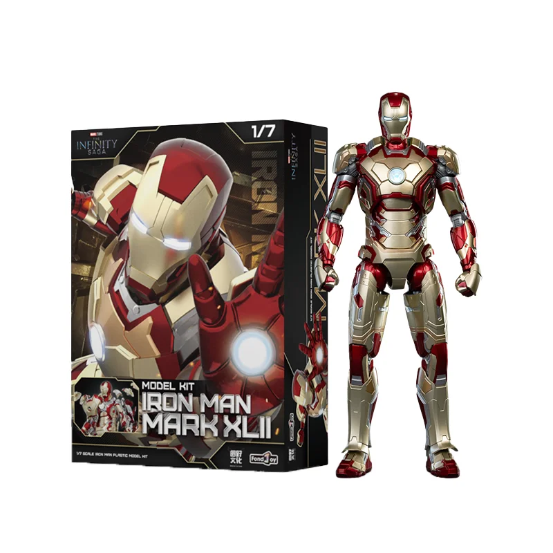 1/7 Iron Man Mk42 Serie Actiefiguren Model Kit Montage Speelgoed Desktop Ornament Decoar Anime Collectie Fans Jongen Verjaardagscadeau