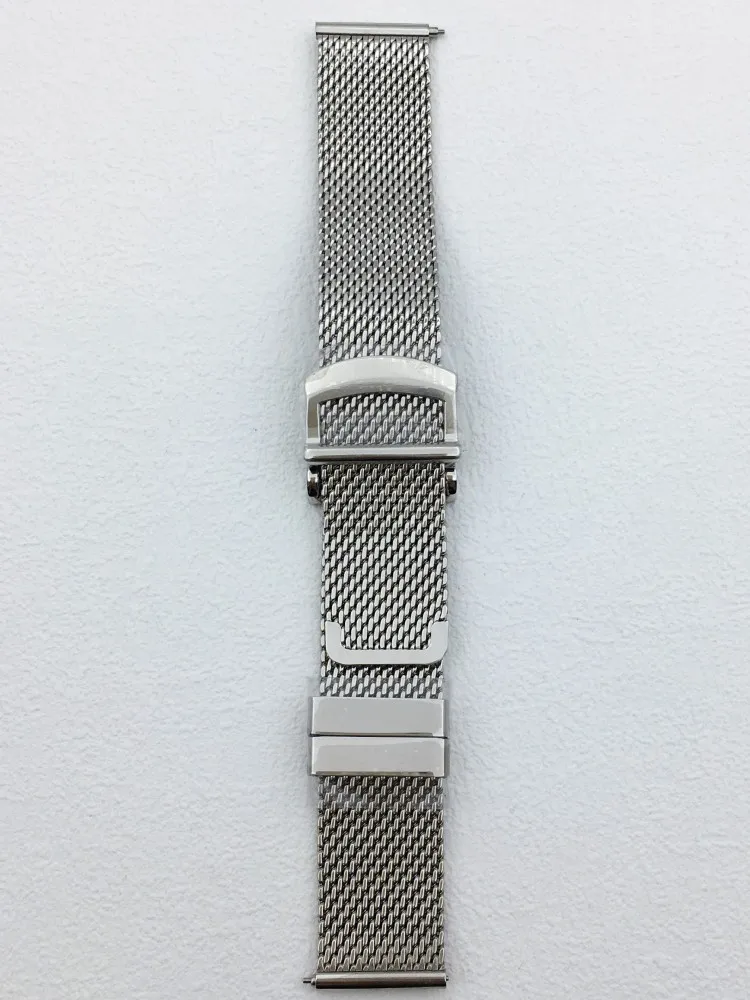 Металлический браслет BLIGER 20 мм Mmesh из нержавеющей стали Wwatch Sstrap оригинальная Складная пряжка