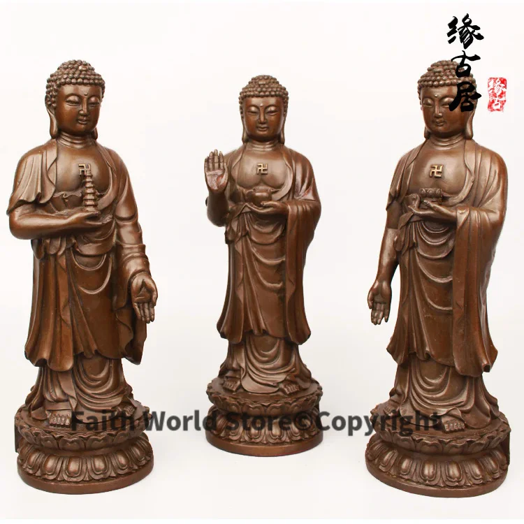 3P # GOOD figure of Buddha HOME efficacious Talisman House Protection # Tibetan Buddhism Phra Sompo Sambo Buddha brass statue