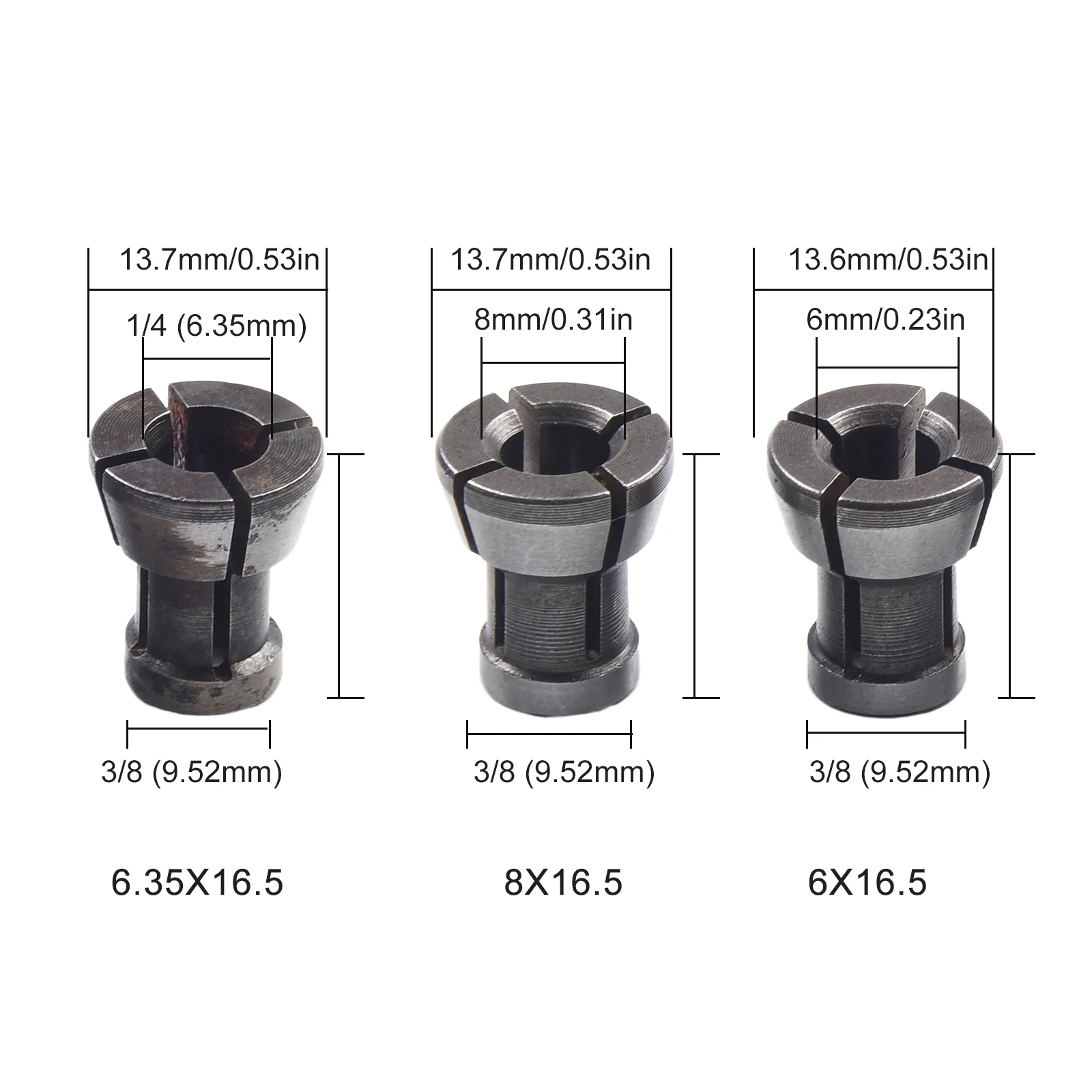 Carbide Collet Chuck Adapter Chuck Engraving Trimming Machine Router Features Heat Treatment Engraving Machine Adapter Carbide