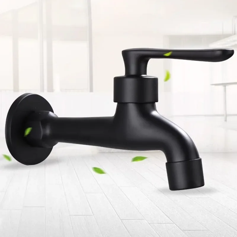 جديد صنبور في الهواء الطلق حديقة بيبكوك حمام المرحاض ممسحة بركة الصنابير الحنفيات الأسود النحاس الحائط الحمام ركن غسالة