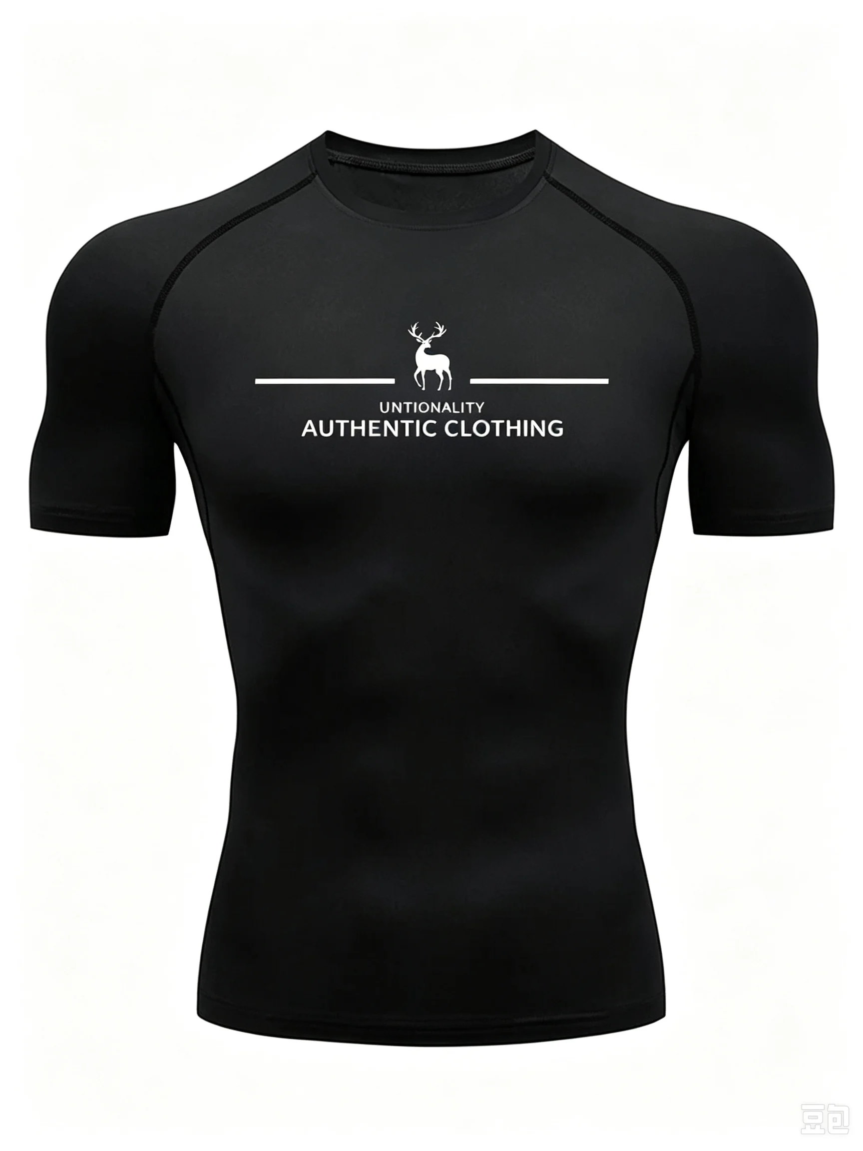 NEW Print Short Sleeve Compression Shirts for Men Athletic Quick Dry Tees Tshirt Gym Workout Running Undershirts Baselayers