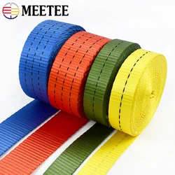 5 metri 25/38/50mm fettuccia a righe colorate nastro di Nylon di alta qualità forza vincolante corda di tensione accessori per cucire fai da te