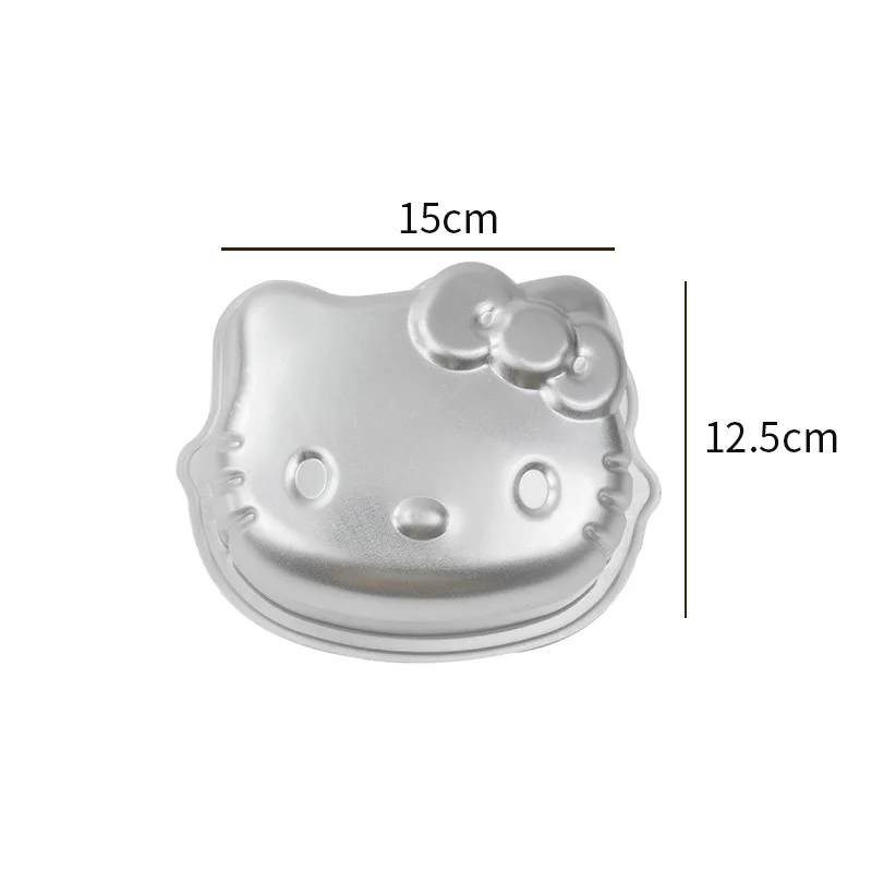 Sanrio Hello Kitty Aluminum Kitchen Baking Mold for Cake Dessert Pudding Jelly Cupcake Mold Personalized Mini Oven Cupcake Molds