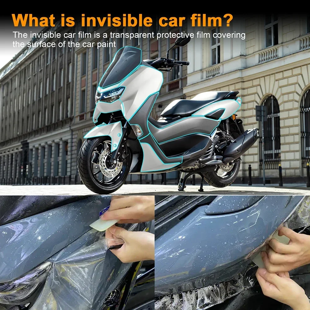 TPU Paint Protection Motorcycle Fairing Protective Film for Yamaha NMAX 155 2021-2024 PPF Anti-scratch Body Sticker Invisible