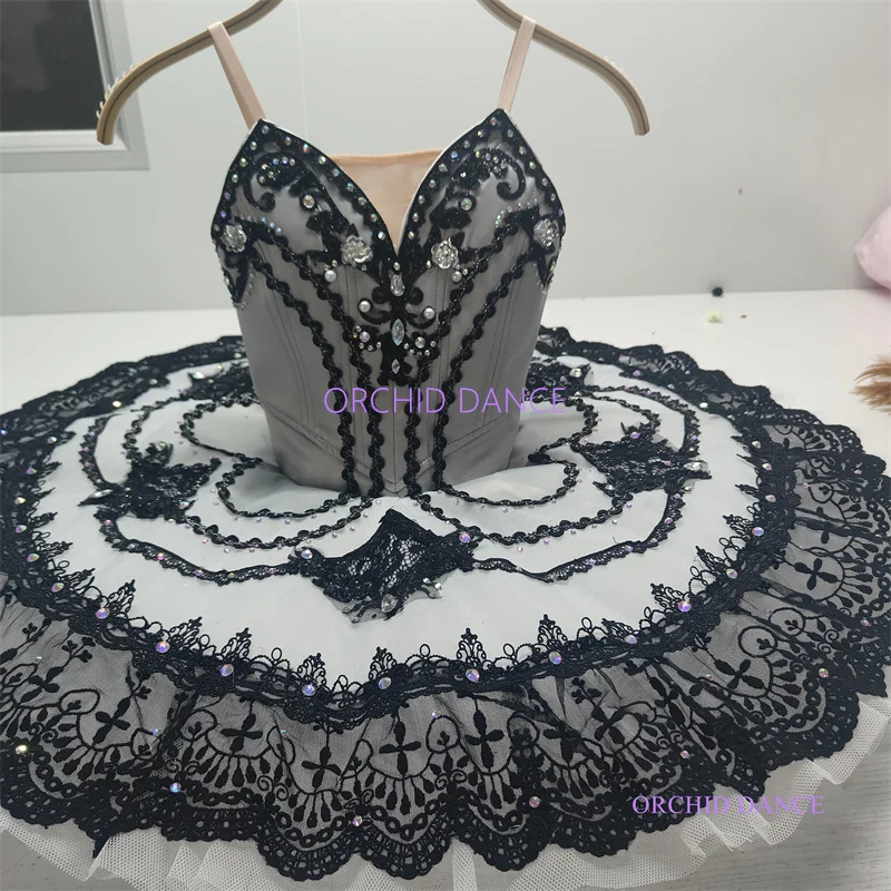 

hot selling high quality fashion Unique Design Kids Girls Children Women Adult Performance Wear black Ballet Tutu Costumes