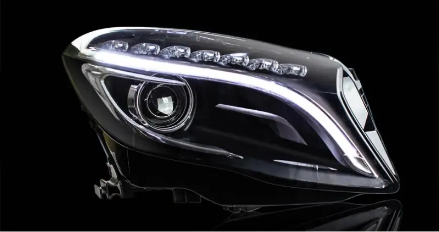 car bumper headlamp for Mercedes benz GLA200 headlight GLA 2014~2016y ALL IN LED DRL car daytime running light head light