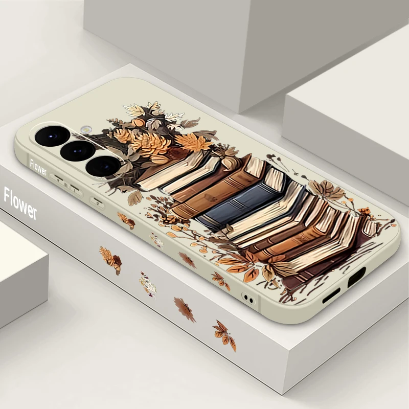 Retro-Buchdruck-Hülle für Samsung Galaxy A57 A17 A56 A16 A37 A55 A25 A15 A36 5G S26 S25 S24 S22 Ultra S23 S24 FE Weiche TPU-Schutzhülle