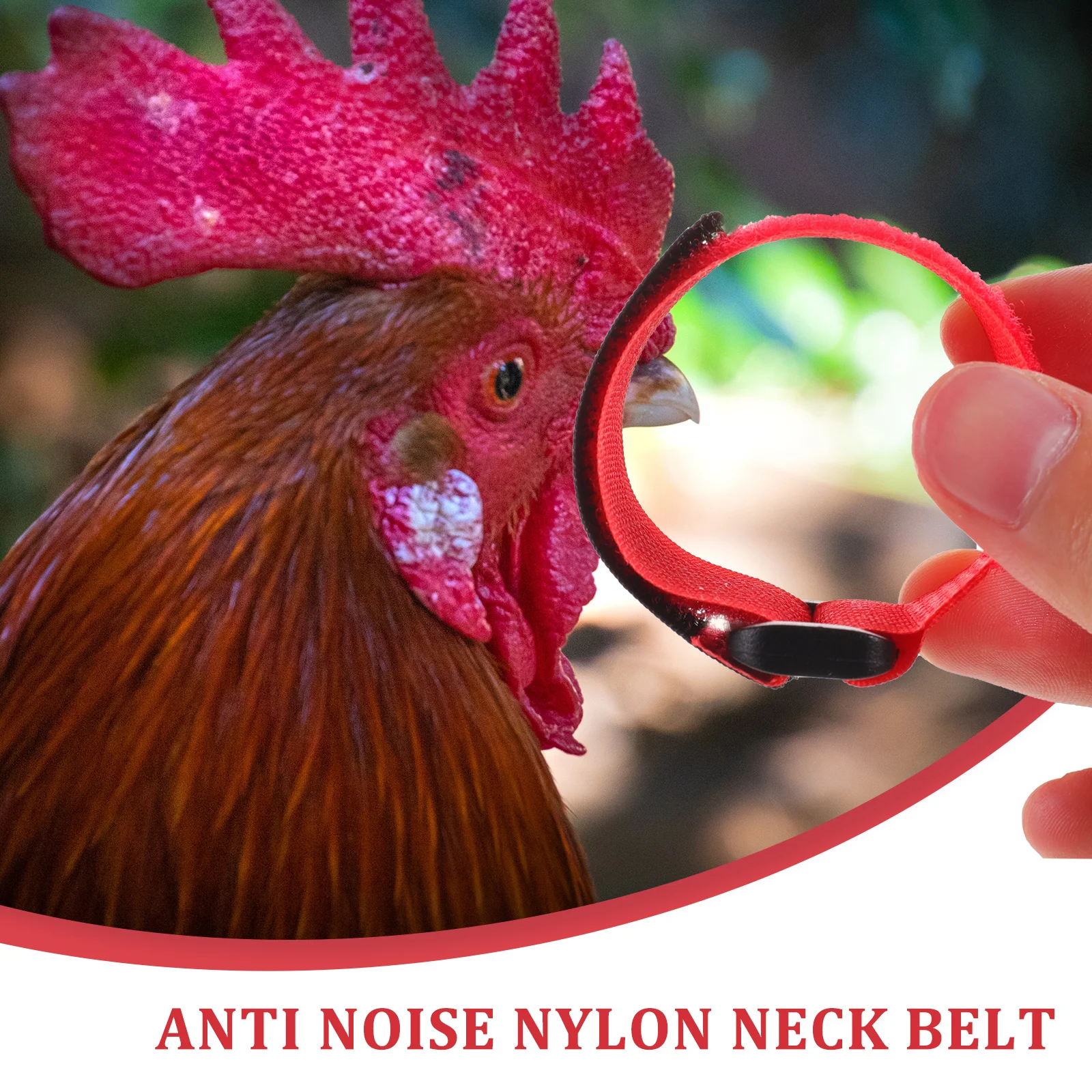 

10pcs Rooster Collar Anti crowing Flexible B screaming Neck Belts Noise free Poultry Neckb s Chicken Adjustable