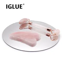Set de Rodillo de Cuarzo Rosa y Gua Sha - 14.69 € Set de Rodillo de Cuarzo Rosa y Gua Sha