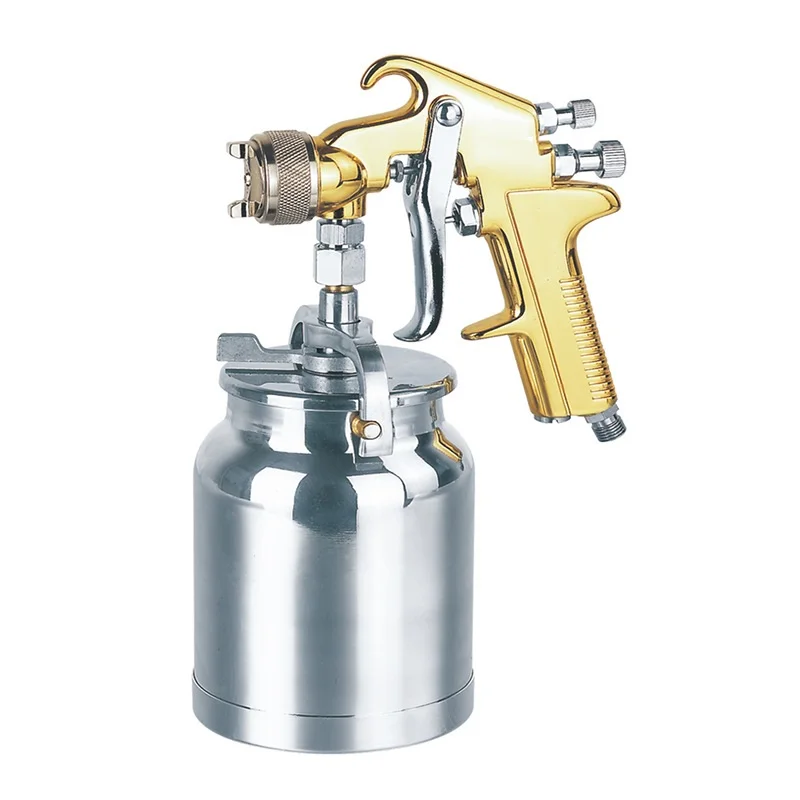 Automatic Industrial 4.0-6.0bar Pneumatic Tool Varnish Paint Spray Gun With Aluminum Alloy Body