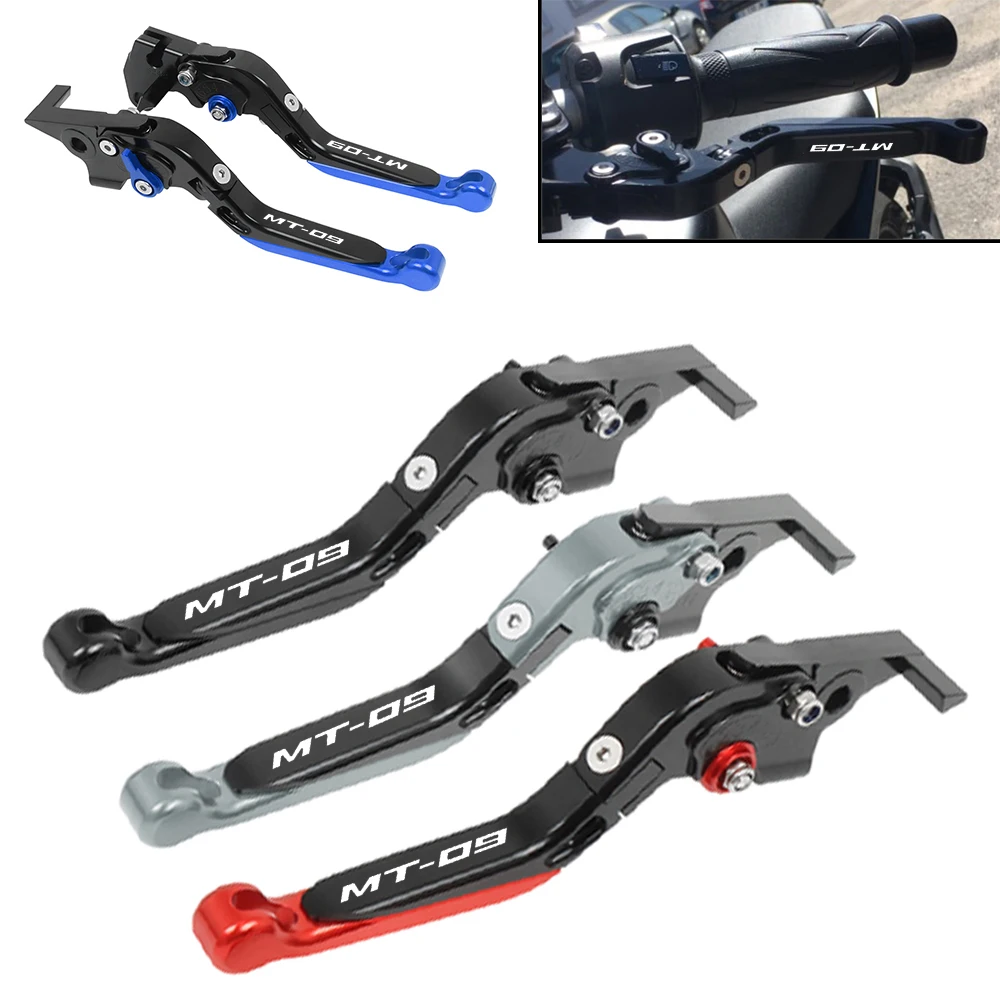 For Yamaha MT-09 MT09 MT 09 FZ09 XSR900 Tracer900 GT 2014-2023 Motorcycle CNC Adjustable Folding Extendable Brake Clutch Levers