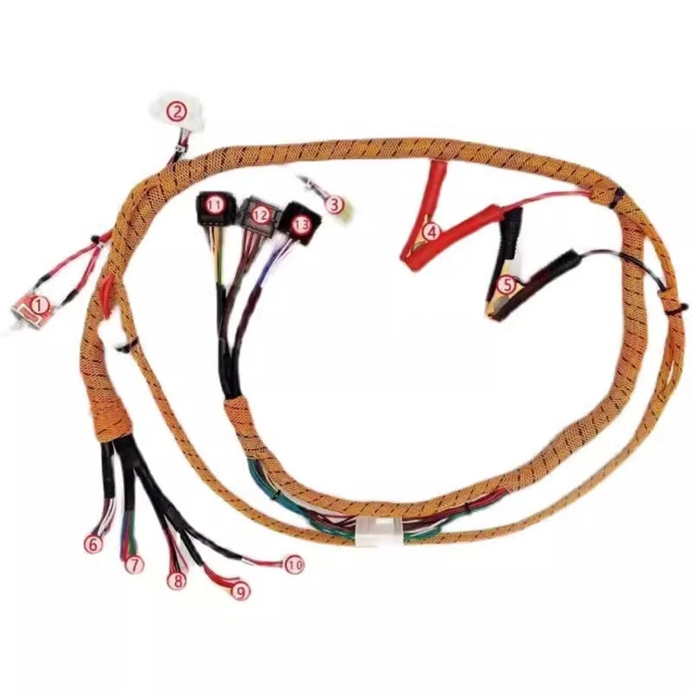 

For Excavator Wiring Harness 4HK1/6HK1/6WG1/C6.4/C7/C9/C11/C15 Engine Start Test Line Komatsu Hitachi SK Test Line Test Line