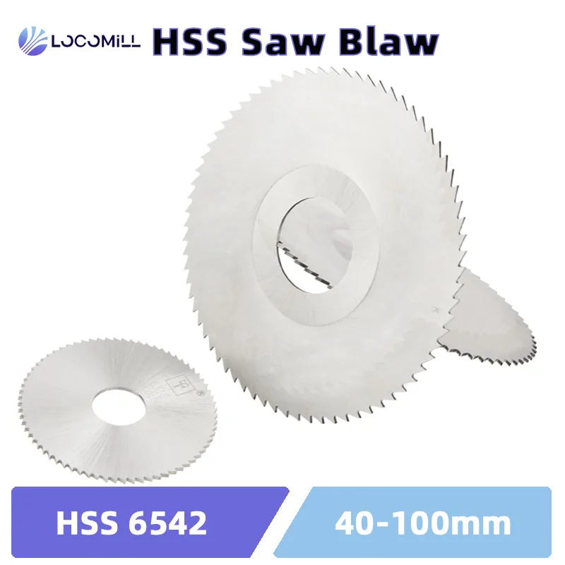 BIESUO HSS Milling Circular Saw Blade 40mm/50mm/60mm/63mm/75mm/80mm/100mm/125mm Circular Saw Slotting Cutter